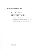 Il Trittico - PUCCINI - Partition - Opéras
